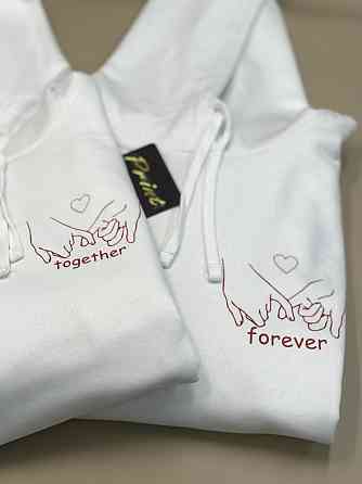 Парные теплые толстовки для влюбленных TOGETHER  FOREVER Черновцы