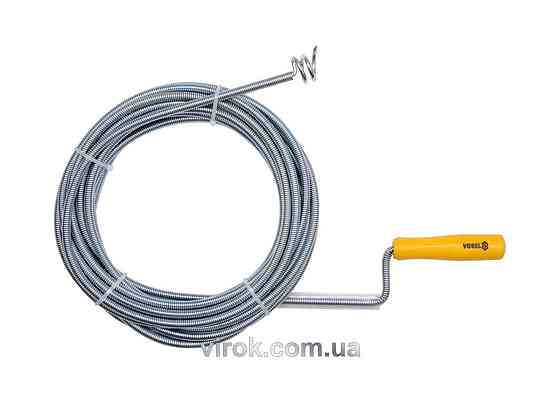 Трос пружний для чистки каналізаційних труб VOREL, Ø= 9 мм, l= 10 м  [4/8/240] Одеса