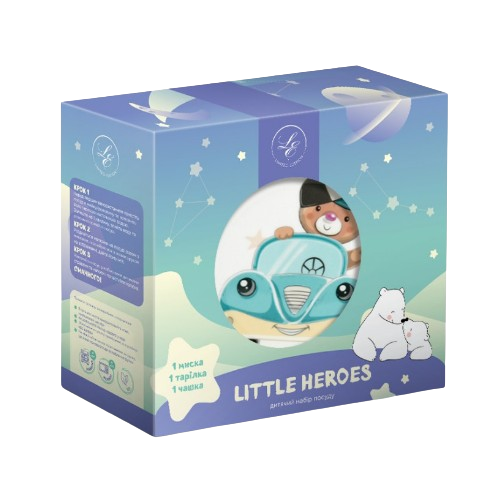 Набір дитячого посуду Little Driver 3 пр.:(тарілка/миска/чашка) Bager Житомир - изображение 3