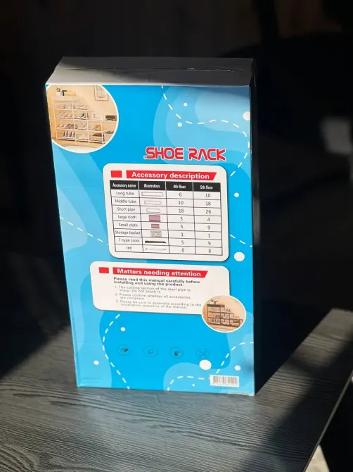 Полка для обуви 4 вертикальные полоки AND-10 YH9804-4 Коломия - фото 2