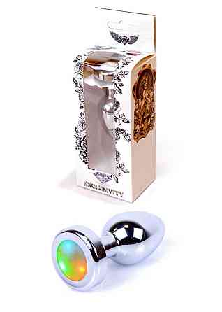 Анальна пробка - Jewellery Silver Plug Disco Flashlight Sex Aura Київ