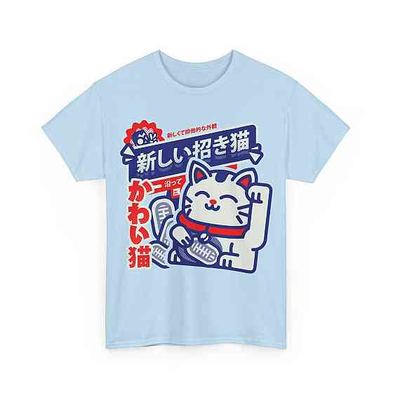 Футболка для хлопчика з аніме принтом Манекі Неко Кат Джапанесе оверсайз (зріст від 165 до 180) Чорний AnimeJ0203m Дніпро