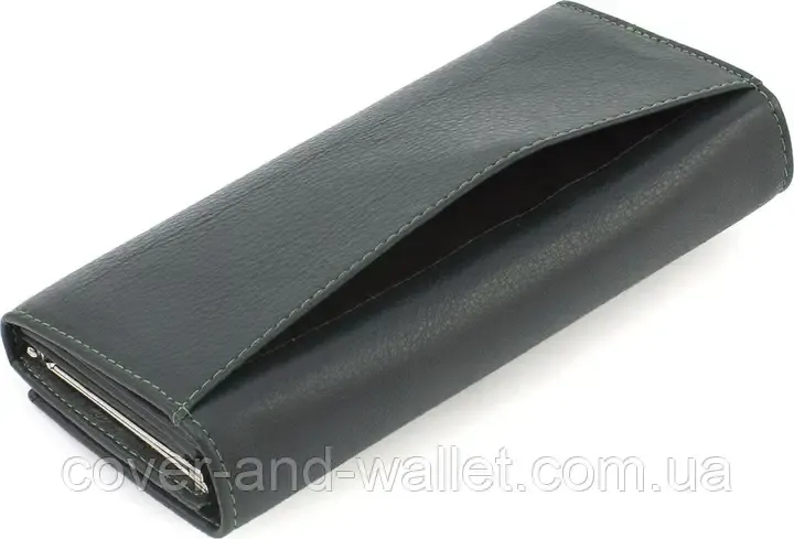 Женский кожаный кошелёк на магнитах красного цвета Marco Coverna MC 1411 Зеленый Киев - изображение 3