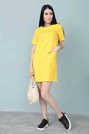 Літня сукня з кишенями "Tiffany" оптом Жовтий, 46-48 Київ