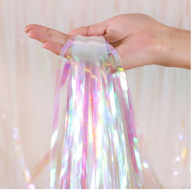 Занавески дождик для фотозоны 2 м на 1 м перламутровый Киев - изображение 1