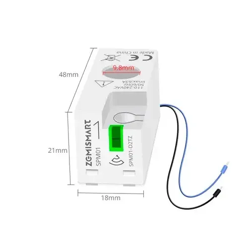 Енергометр Zemismart SPM01 63А, 1P+N, Zigbee, для контролю споживаної енергії Київ