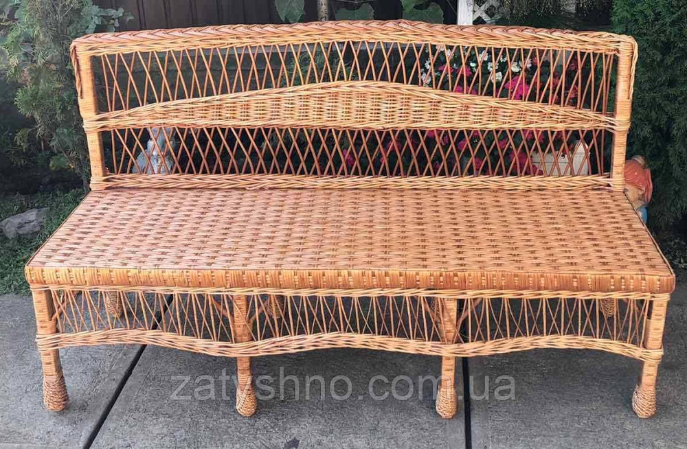 Скамейка плетеная из лозы Киев - изображение 6