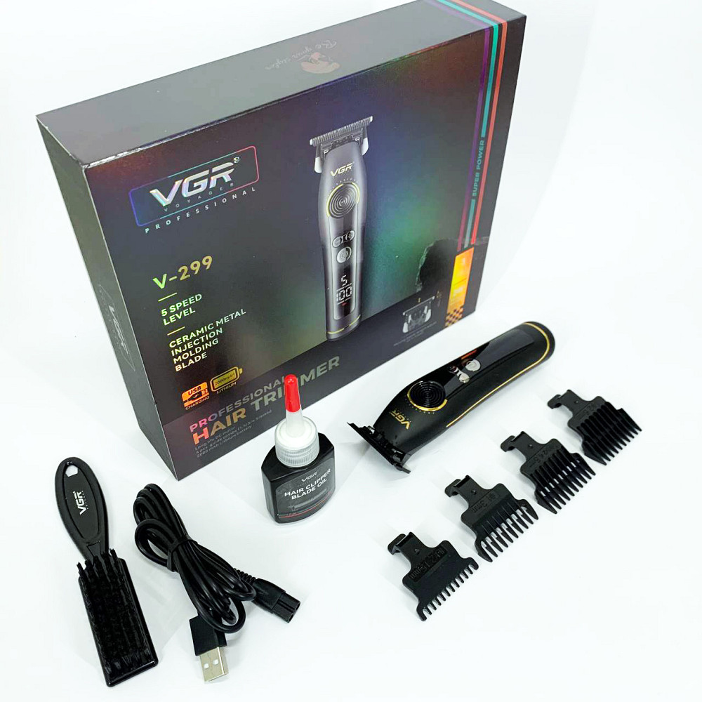 Отличная машинка для стрижки волос VGR V-299, Машинка для стрижки волос мощная Триммер висков KN-60 Львов - изображение 1