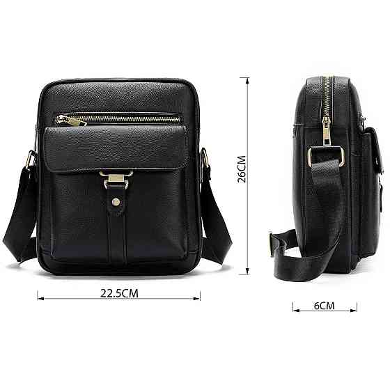 Сумка cтильная мужская Vintage 14649 Черная Киев