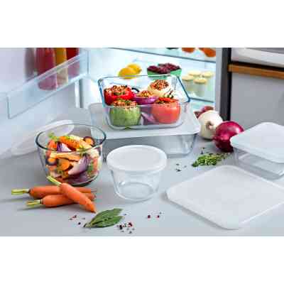 Форма для випікання Pyrex CookFreez з кришкою кругла 16 х 11см 1.6 л (155P001/7644) Вінниця