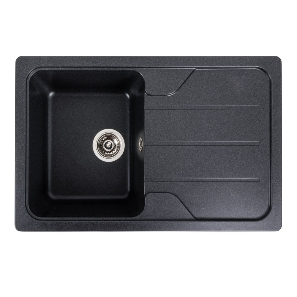 VALESO Гранітна мийка для кухні VALESO VERONA 7850 матова Карбон Коломия - фото 14