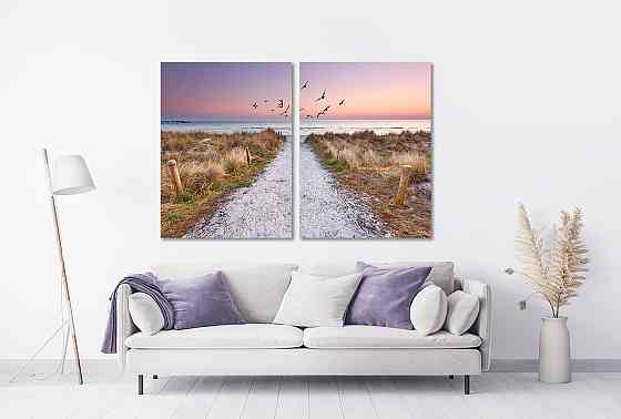 Модульная картина в гостиную / спальню Пляж  TLV-2_007 120х170  см Киев