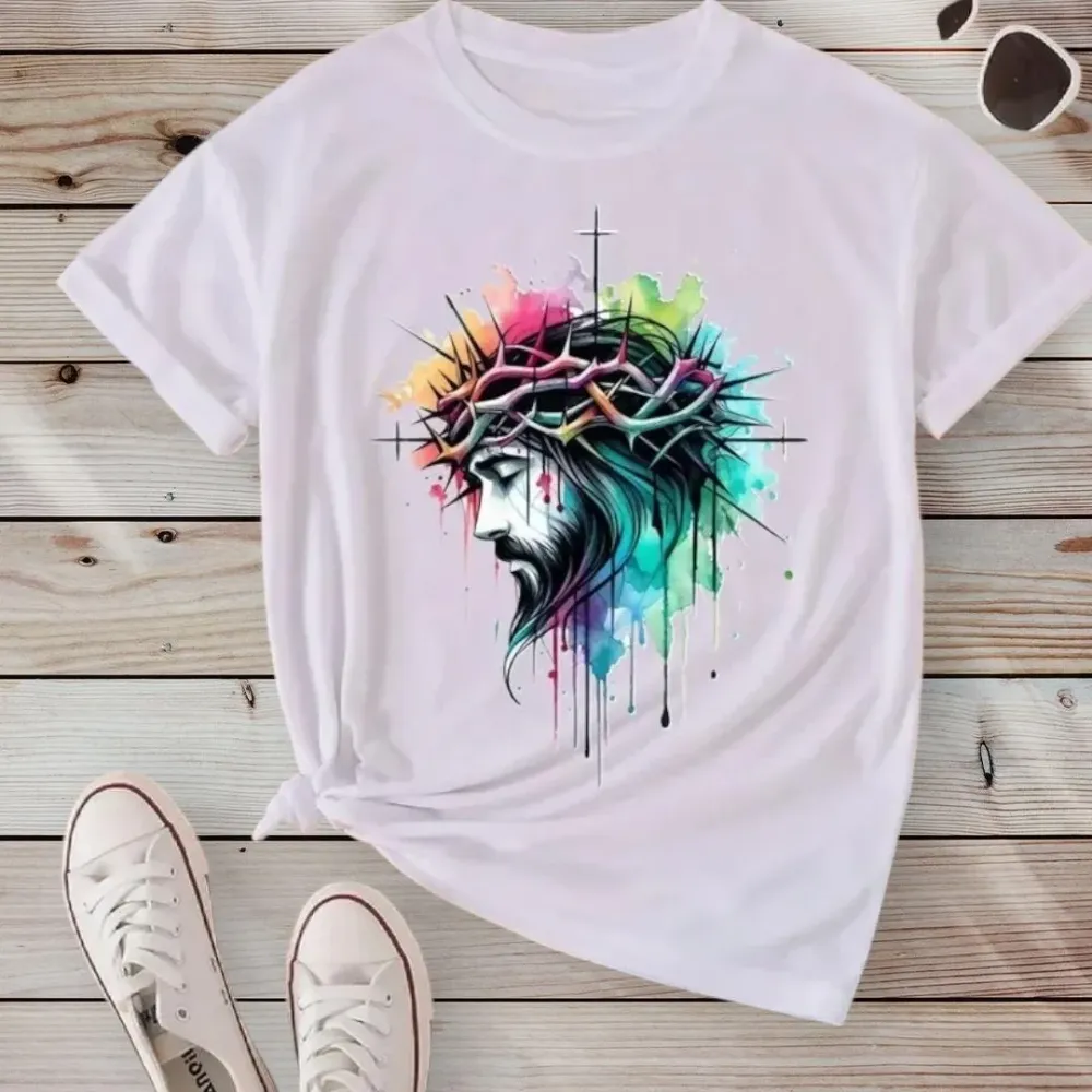 Футболка женская с принтом  48 Белая 2664085730 Днепр - изображение 1