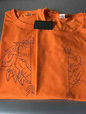 Парні футболки для хлопця та дівчини ЛЕВ/ЛЬВИЦЯ Чернівці