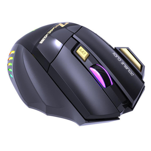 Беспроводная мышка iMice GW-X7, 2.4ГГц и Bluetooth, аккумулятор, подсветка, черная Киев - изображение 1