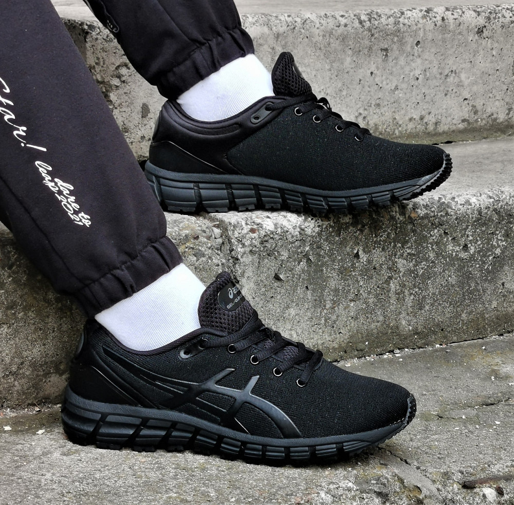 Кроссовки Asics GEL Чёрные Мужские Асикс Гель (размеры: 41,42,43,44,45,46) Видео Обзор Днепр - изображение 10