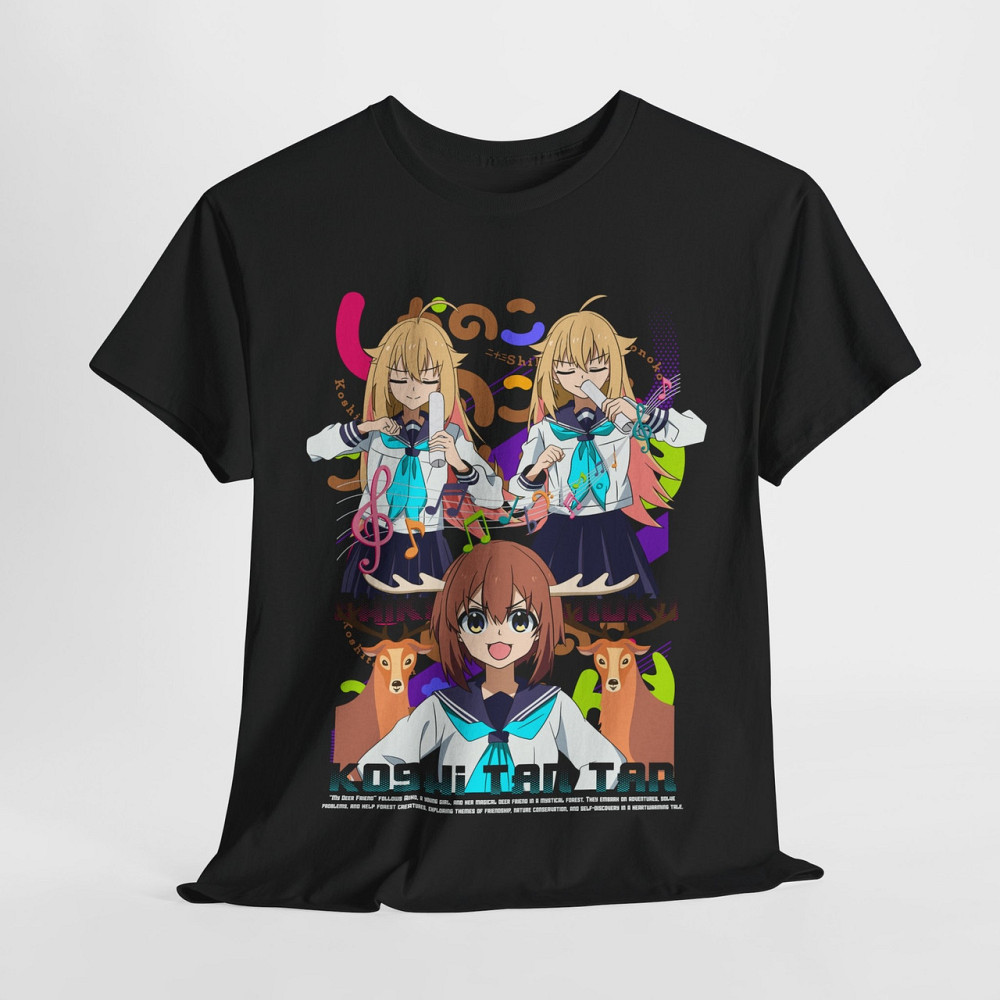 Футболка для мальчика аниме Схиканоко Ноконоко Косхитантан Аниме оверсайз (рост от 165 до 180 ) Черний AnimeJ0765m Днепр - изображение 6