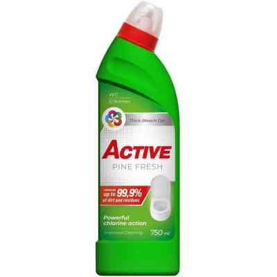 Средство для чистки унитаза Active PR Pine Fresh С хлором 1 л (4820196012726) Вінниця