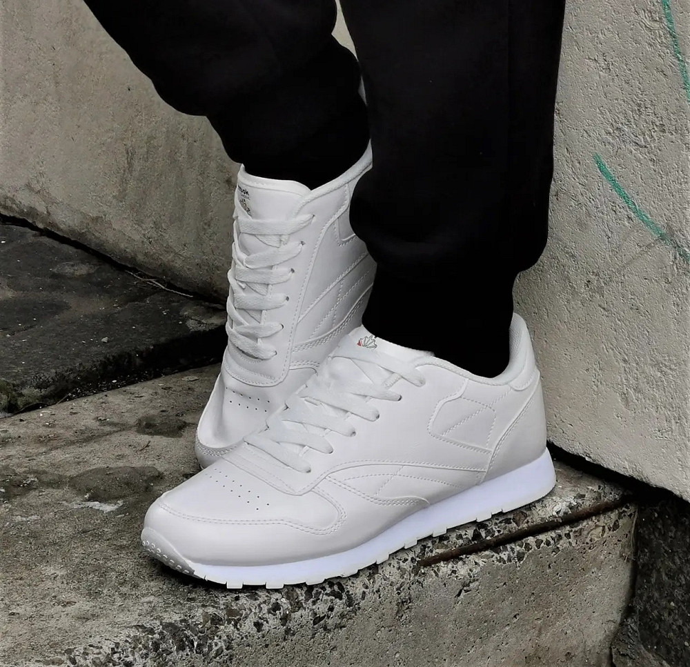 Кроссовки Reebok Classic Белые Рибок Кожа Женские (размеры: 40) Днепр - изображение 9