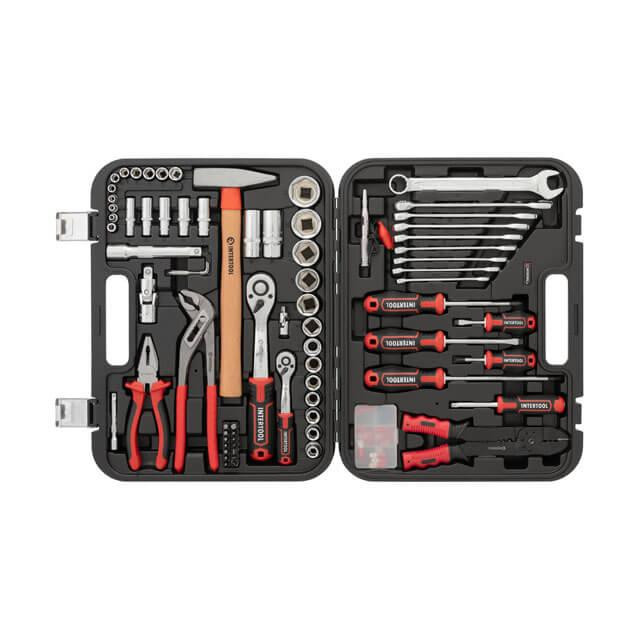 Набір інструментів INTERTOOL 1/2 "& 1/4", 100ед., Cr-V STORM - зручний кейс і якість Cr-V Львів - фото 1