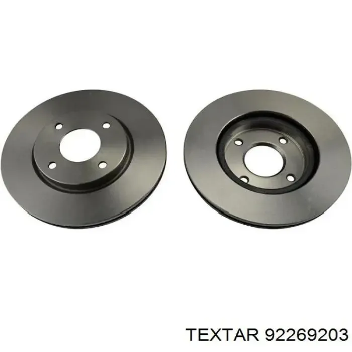 Гальмівний диск Textar 92269203 для Nissan — ефективне гальмування, безпека та стабільна робота гальмівної системи Ковель - фото 2
