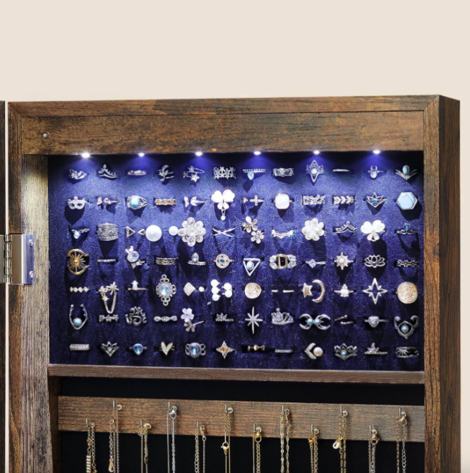 Дзеркало-шафа Leobert Kors з підсвіткою в стилі Loft коричневий Киев - изображение 3