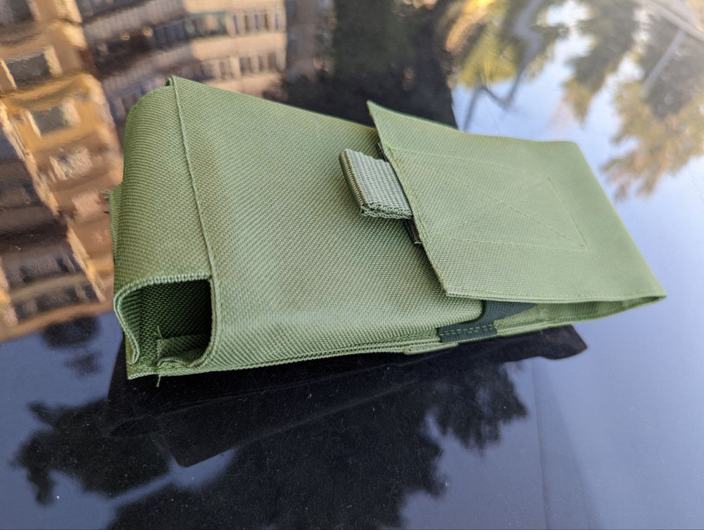 Підсумок одинарний на 2 магазини АК, для РПС, кольору: Хижак, Олива, Піксель (виробник) "Kremina" Дніпро - фото 2