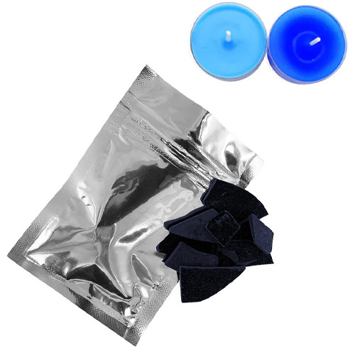 Барвник колер сухий для свічок із воску парафіну стеарину 10г, синій сапфір Вінниця - фото 1