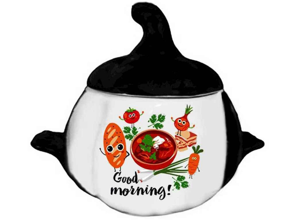 Горшок для выпечки 750мл тыквы с ручками Good morning ТМ FARGLASS Киев - изображение 1
