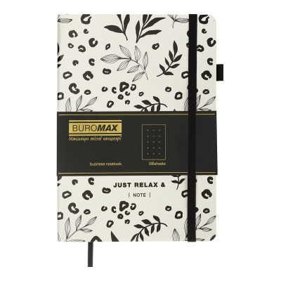 Книга записная Buromax RELAX А5 96 листов точка, белый (BM.295301-12) Винница - изображение 2