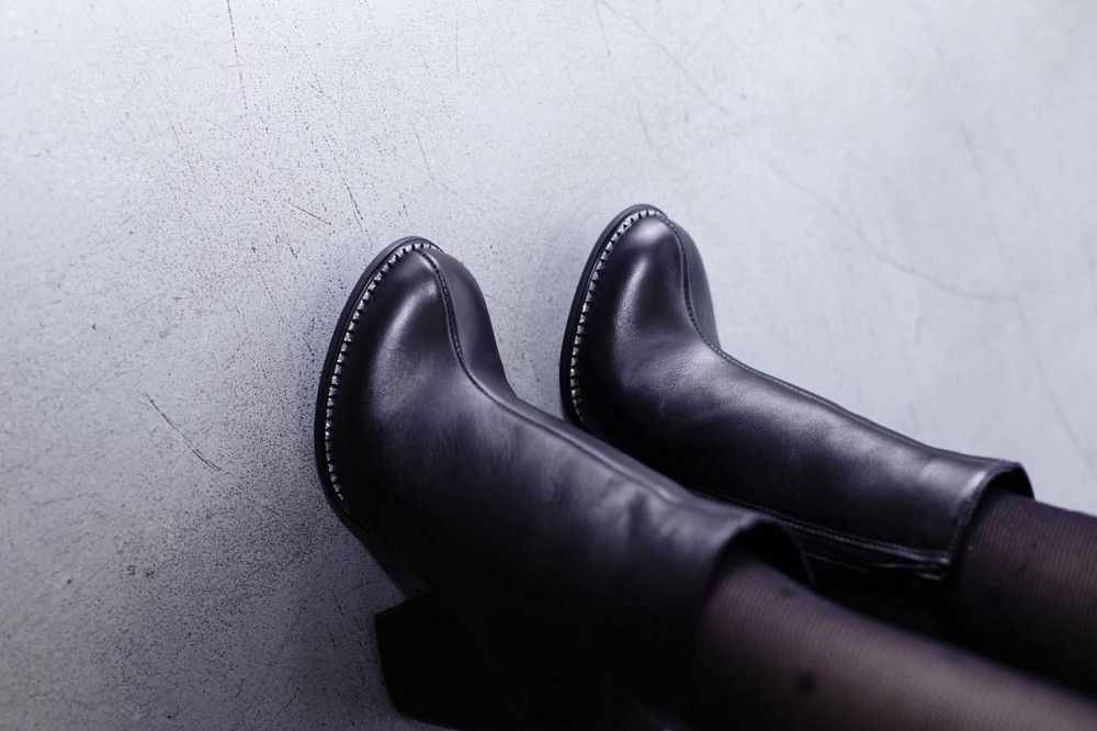 SANTINI Черевики жіночі SANTINI чорні натуральна шкіра висота 11см каблук 10см (953652-11) 35-4 Коломия - фото 4