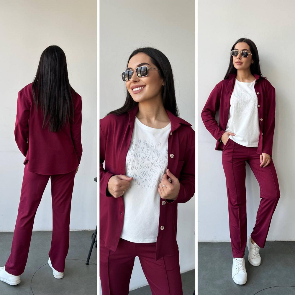 Женский костюм тройка с брюками двунитка.  42-56р Киев - изображение 7