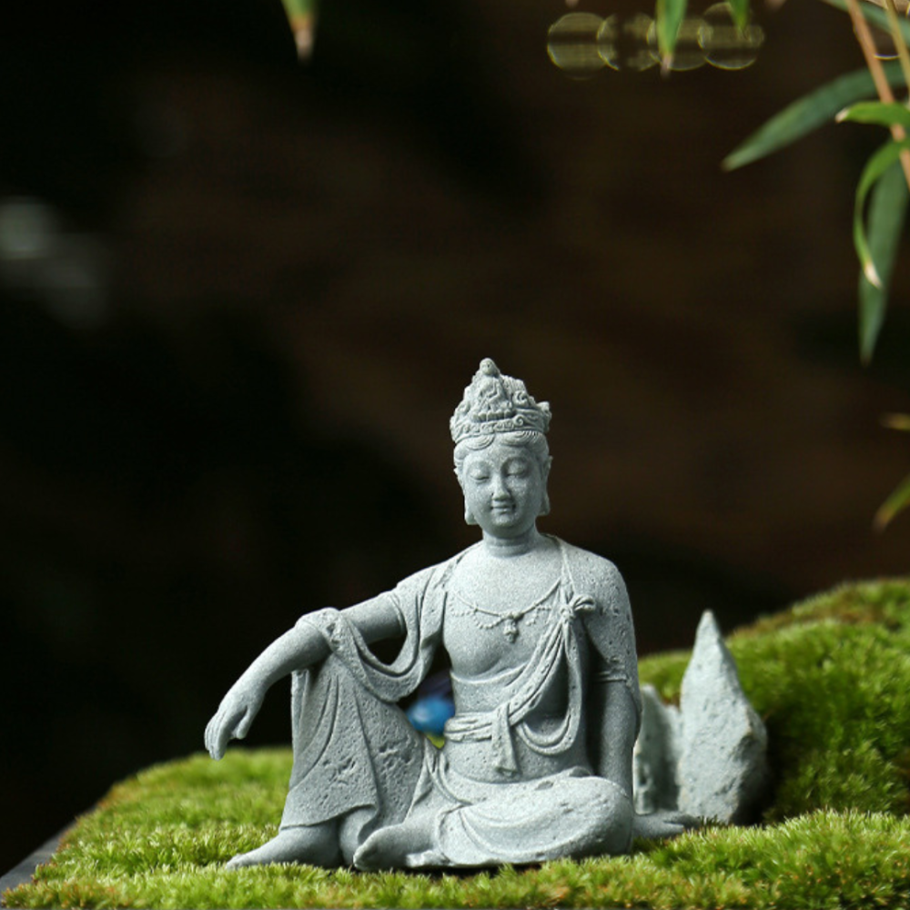Фигурка Гуаньинь Бодхисаттва 6.4 х 6.8 см для сада, дома, зоны медитации, дзен, аквариума Одесса - изображение 1