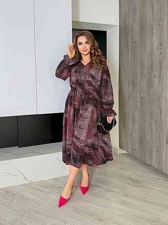 Жіноча елегантна романтична максіплаття софт Бургунді, 58/60 Одеса