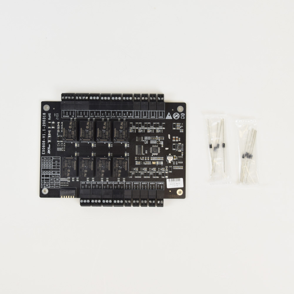 Плата введення-виведення ZKTeco EX0808 на 8 входів-виходів для біометричних контролерів inBio Pro Киев - изображение 3