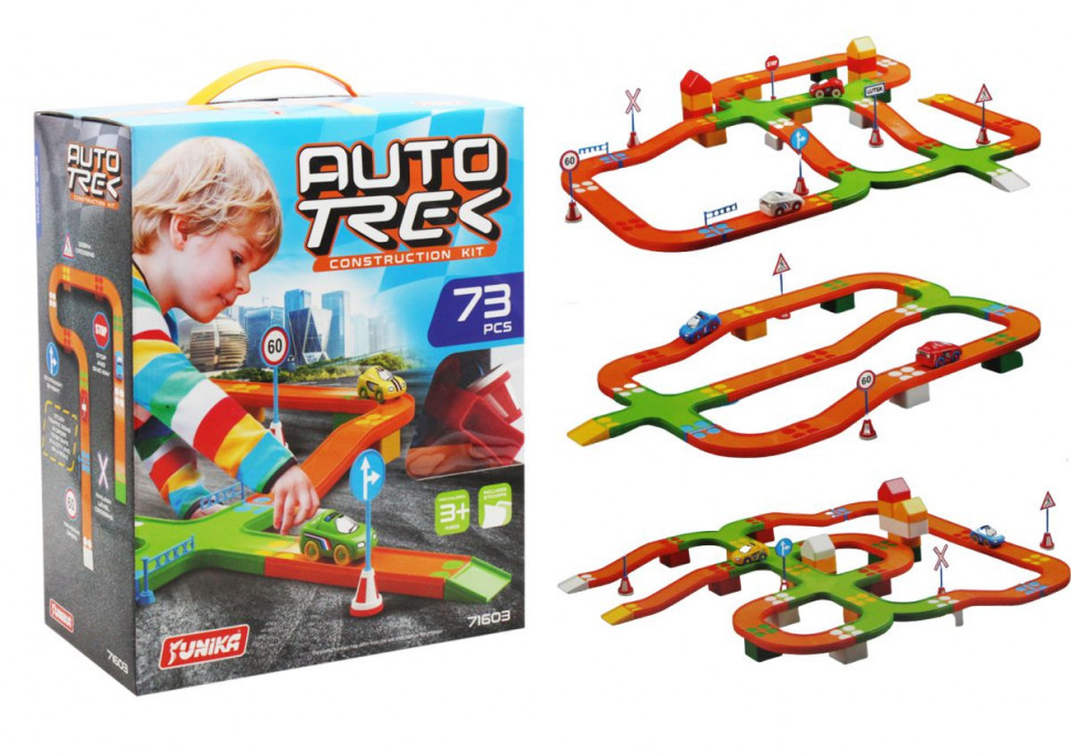 Конструктор детский Автотрек 71603, 73 детали Винница - изображение 1