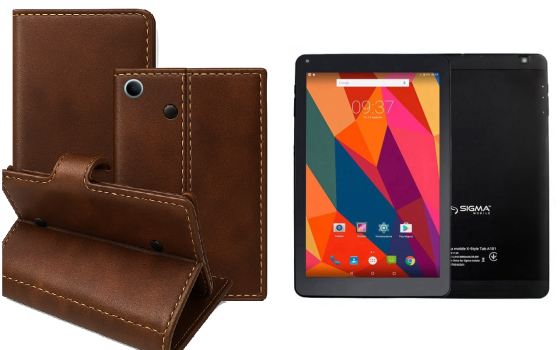 Книжка-трансформер для планшета Sigma Mobile Tab A1015, Tab A1020, колір Black Buno-Red Київ
