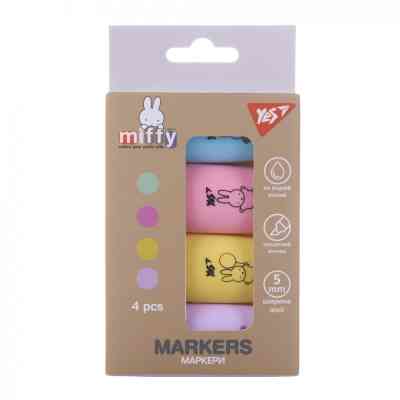 Набір маркерів Yes текстовий Miffy 4 шт (391093) Вінниця