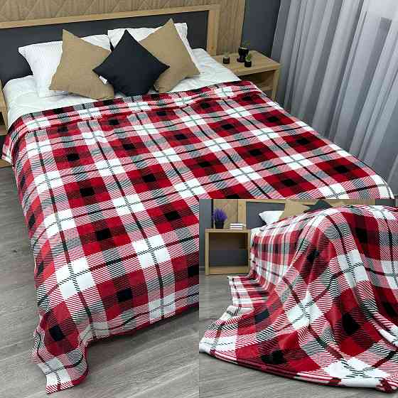 Плед-покривало Decorator WellSoft 200х220 см Клітинка Різнобарвний (87-276) Київ