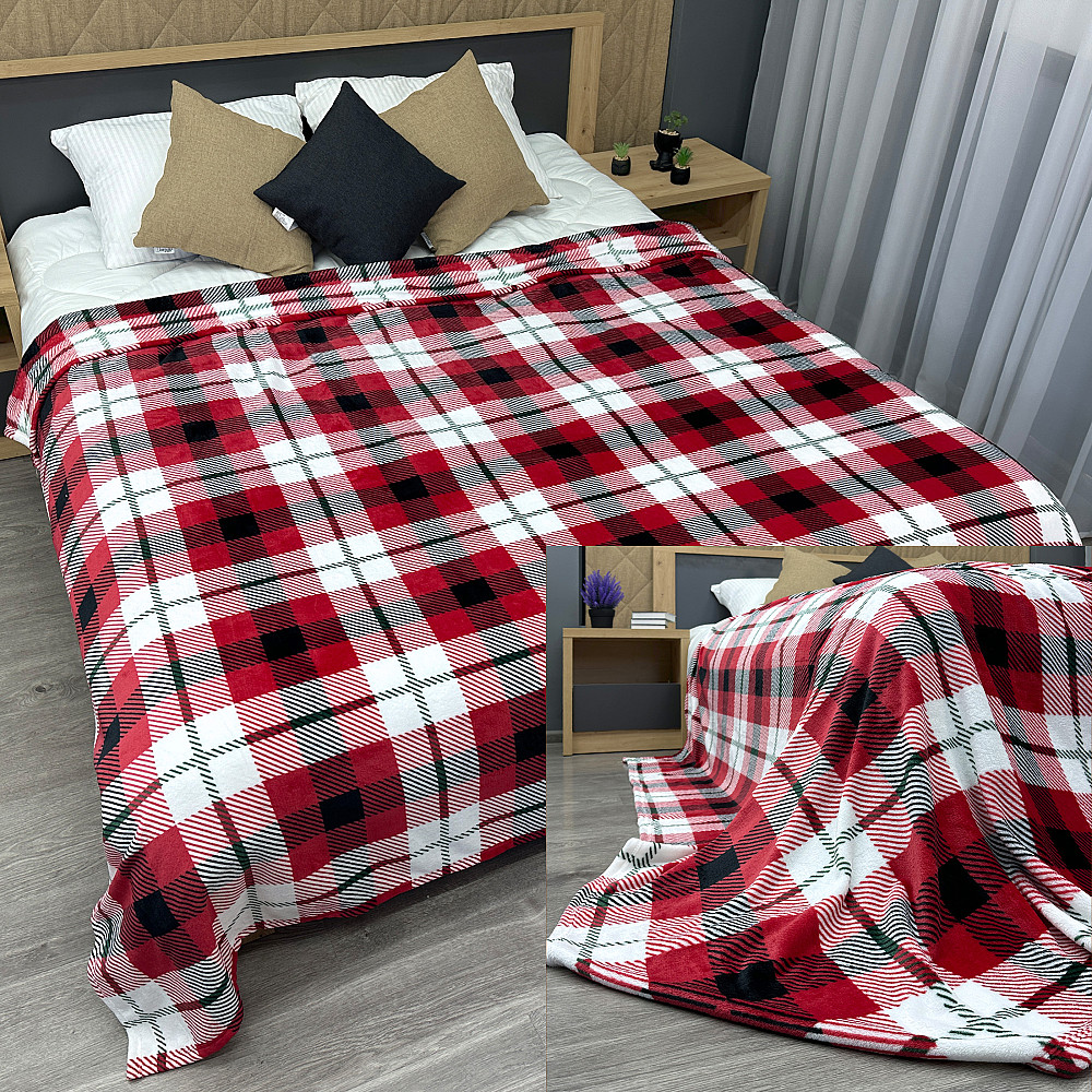 Плед-покривало Decorator WellSoft 200х220 см Клітинка Різнобарвний (87-276) Київ - фото 1