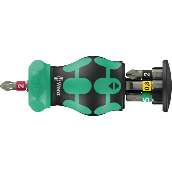 Отвертка с трещеткой Wera с магнитным держателем 1/4'' магазин с битами в ручке PH/PZ/SL/Torx 05008892001 Одесса