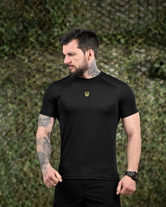 Тактическая потоотводящая футболка patriot gerbВО7252 Одесса - изображение 1