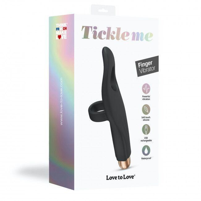 Вібратор на палець Love To Love Tickle me - BLACK ONYX перезаряджається, 3 варіанти використання Sex Aura Київ - фото 7