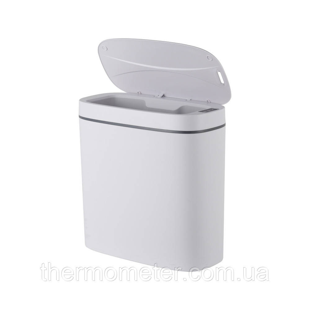 Відро для сміття сенсорне овальне MIXXUS FLAT-TC0109 WHITE 9 л (колір білий) (MI7074) Київ - фото 15
