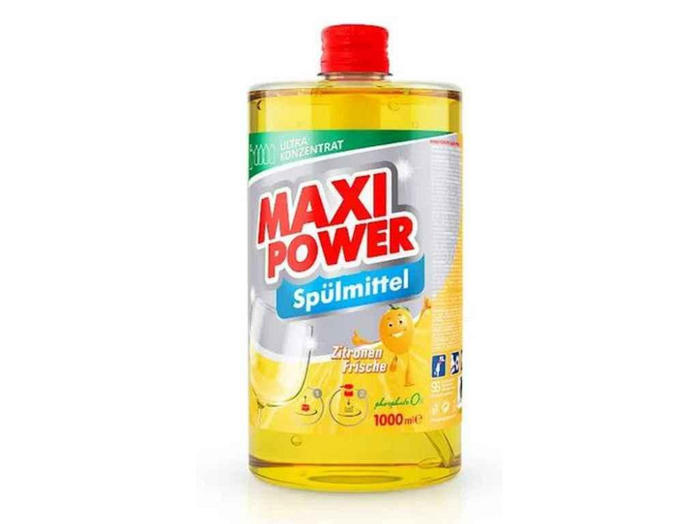 Засіб д/миття посуду 1л Лимон запаска ТМ MAXI POWER Solmir Київ - фото 1