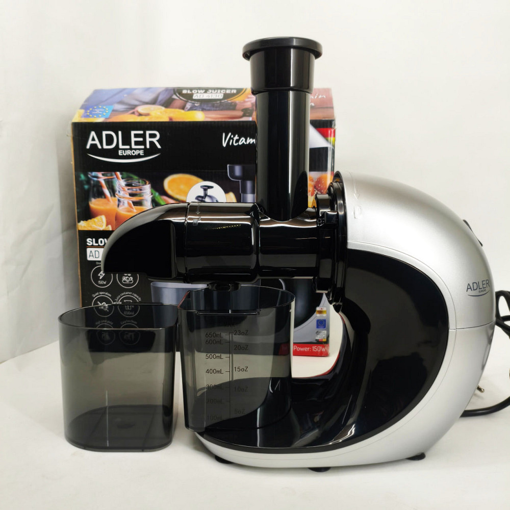 Соковитискач шнековий для цитрусових фруктів та овочів Adler AD 4130 домашній електричний на 150Вт GP-17 Львів - фото 10