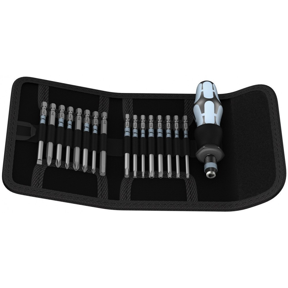 Отвертка Wera Kraftform набор 17шт, битодержатель 1/4