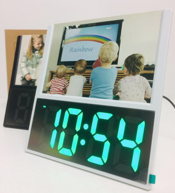 Годинник DS 6608/7570 з фоторамкою (60 шт./яск.) Одеса - фото 1