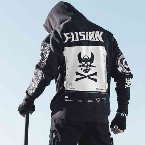 Худи, черная толстовка мужская, свитшот 2702804745 размер 44 Днепр