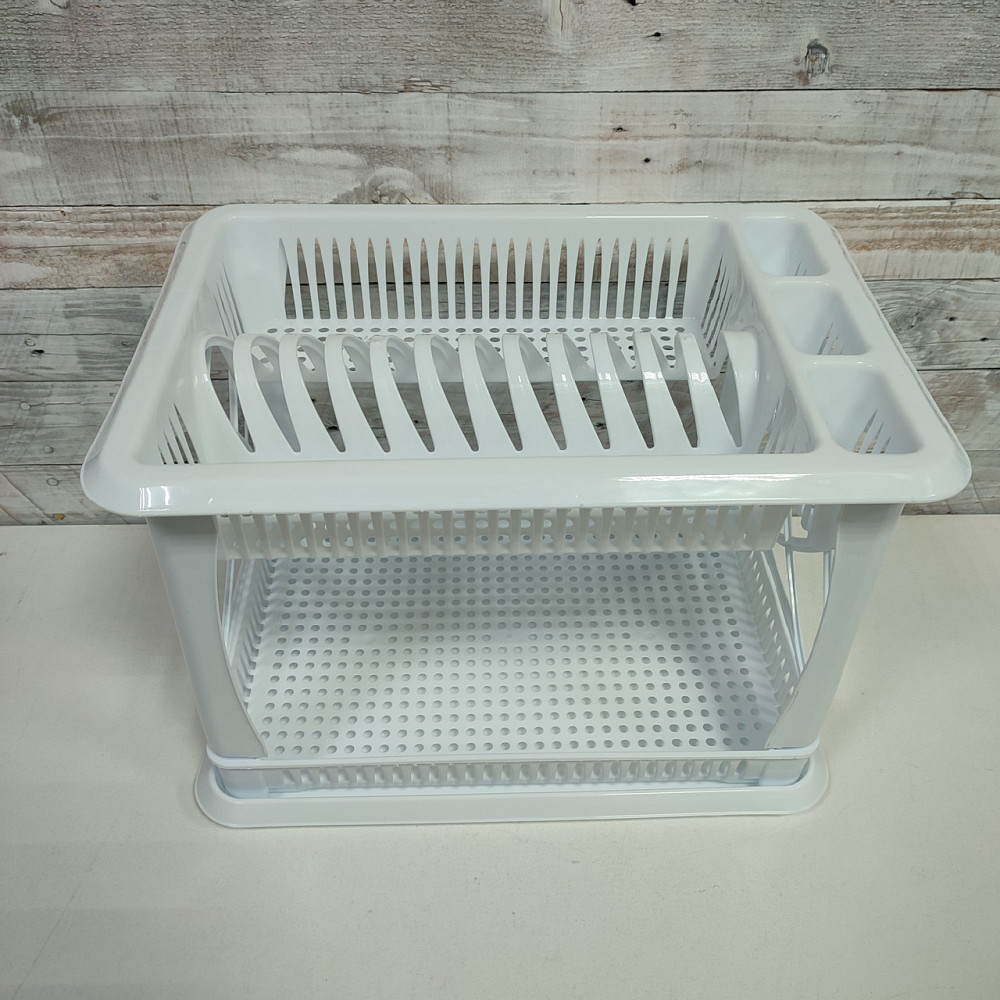 Сушка для посуду 2х-ярусна Elif біла Харків - фото 3